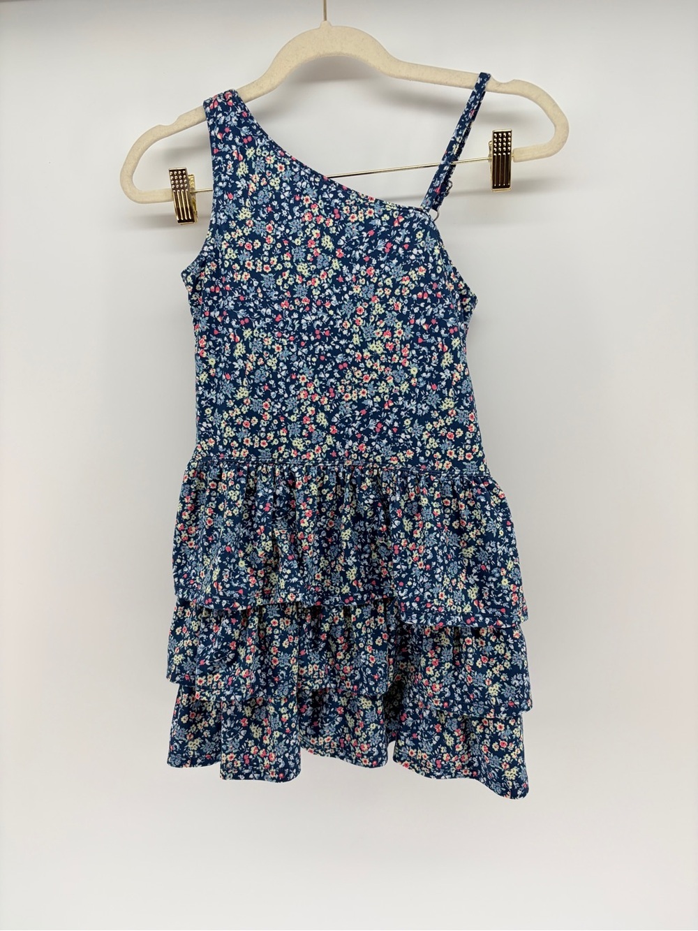 Abercrombie Kids YPB Girls Floral Tiered Active Athletic Dress w/ Built-in Short